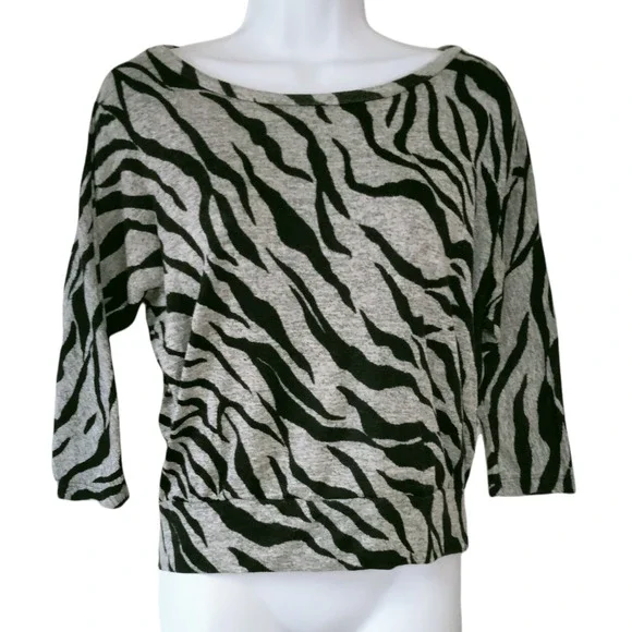 Forever 21 Tops Forever Womens Zebra Print Blouse Long